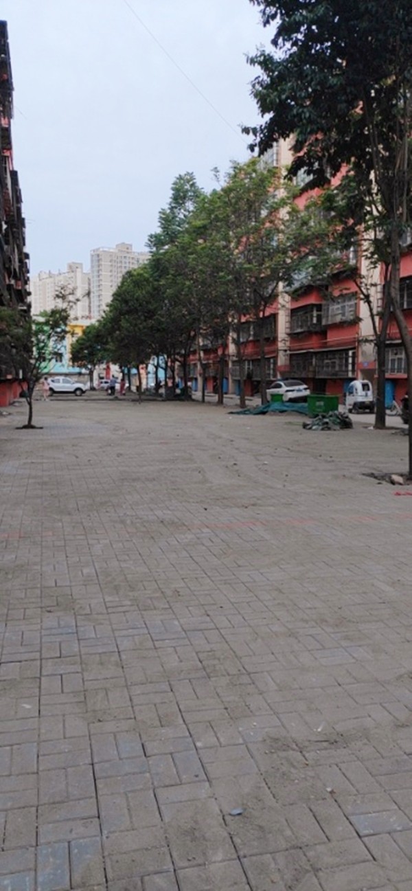洛阳金谷园小区透水砖施工工程